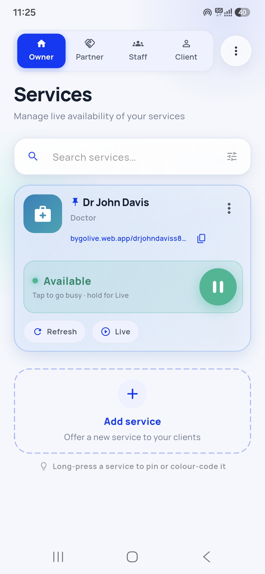 BYGO Live app screenshot